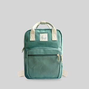 Aki Teal Canvas Backpack